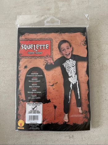 Déguisement Halloween squelette