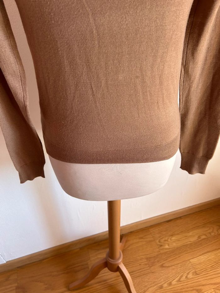 Pull col roulé, marron/camel, Zara - photo numéro 11