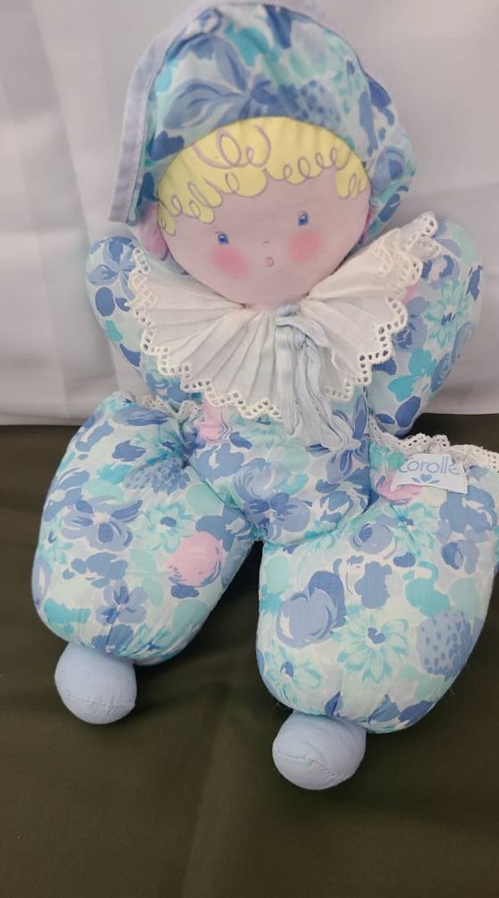 Doudou poupée chiffon vintage Corolle 28 cm - photo numéro 5