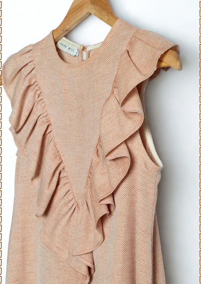 Robe rose poudré coupe évasée Janne Mill taille 36 - photo numéro 6
