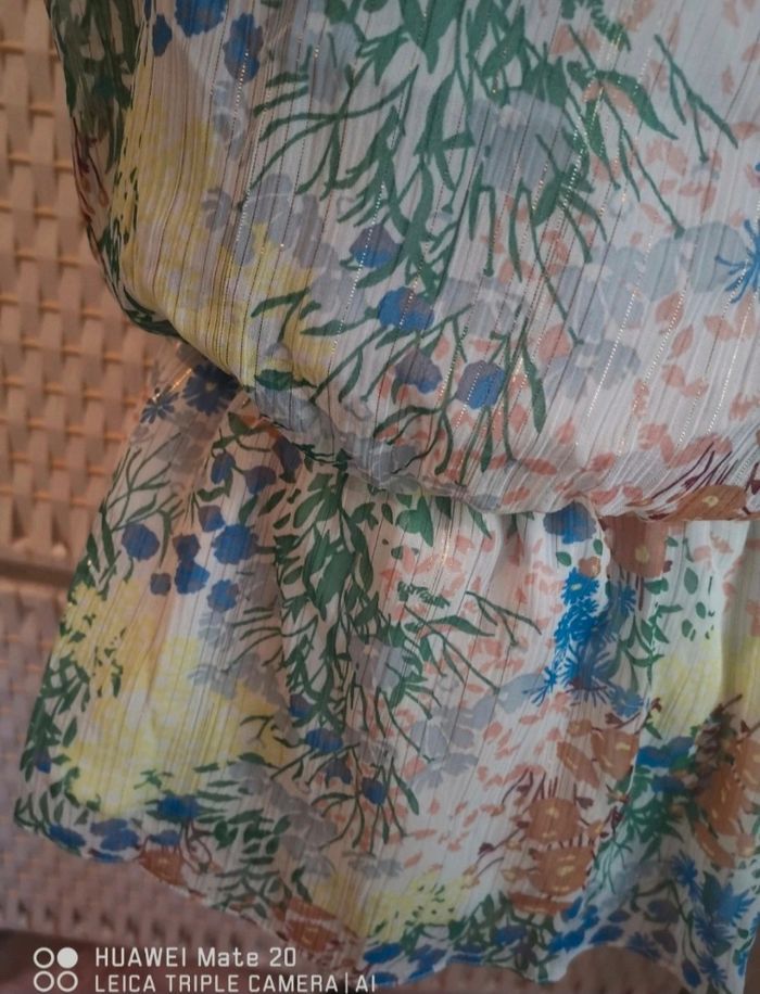 💕Jolie Blouse fleurie en voile Etam Femme – taille S/ 36 – tendance et féminine💕 - photo numéro 6