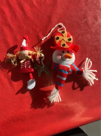 2 décorations de Noël