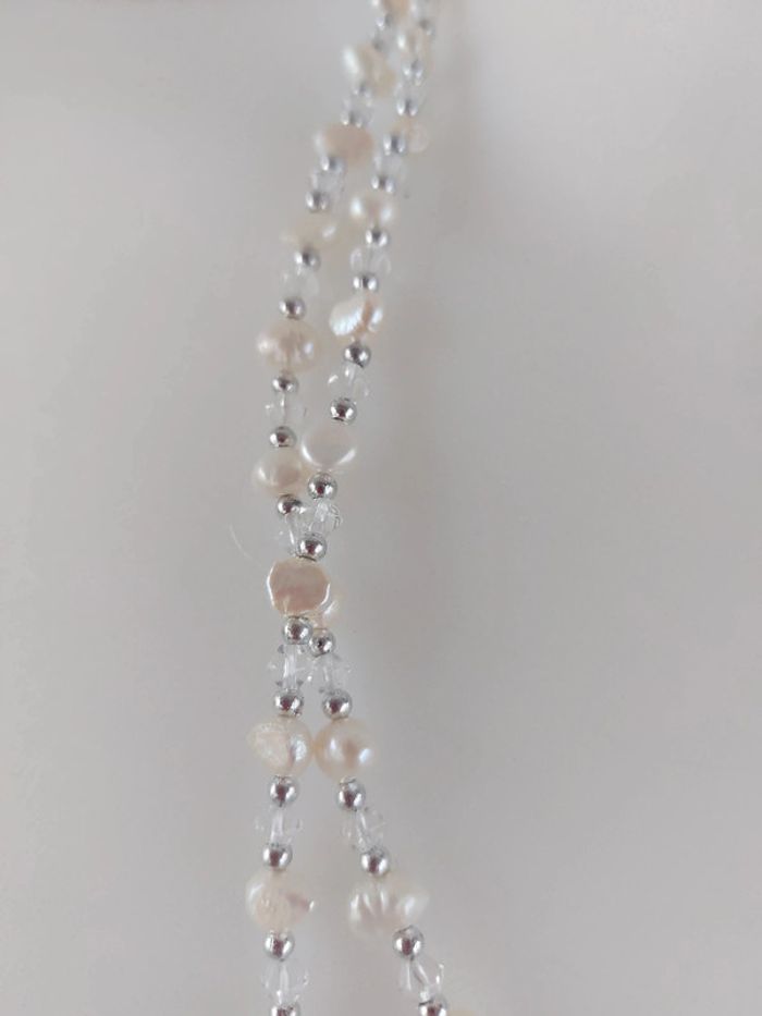 Collier perles nacrees