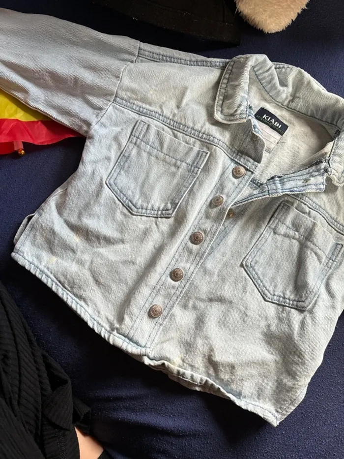 Veste en jeans petite fille - photo numéro 3