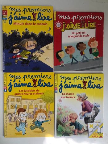 Lot de 4 J’aime lire. À partir de 6 ans.