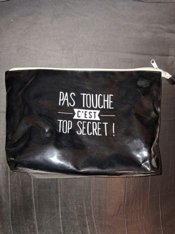 Grande Trousse de Toilette XXL – "Pas Touche C'est Top Secret !