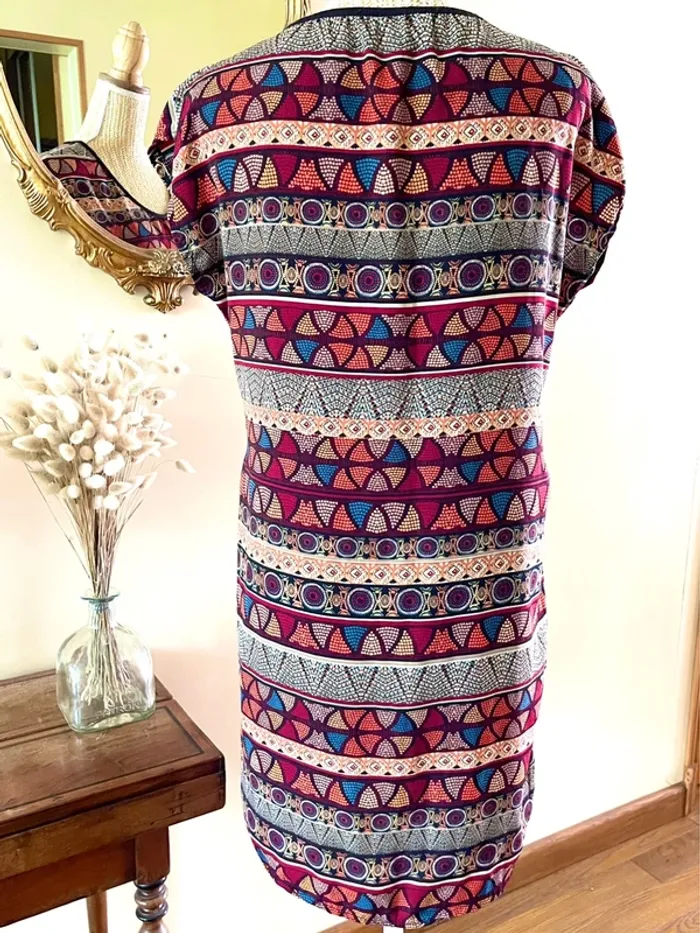 Tunique Hypnotisante à Imprimé Coloré – Miss Glammy – Taille Unique - photo numéro 6