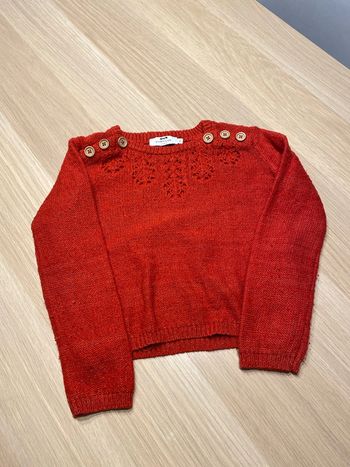 Pull neuf cyrillus rouge laine mohair