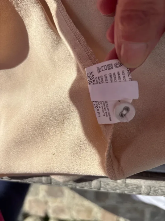 Chemise sans manche dentelle doré t L - photo numéro 9