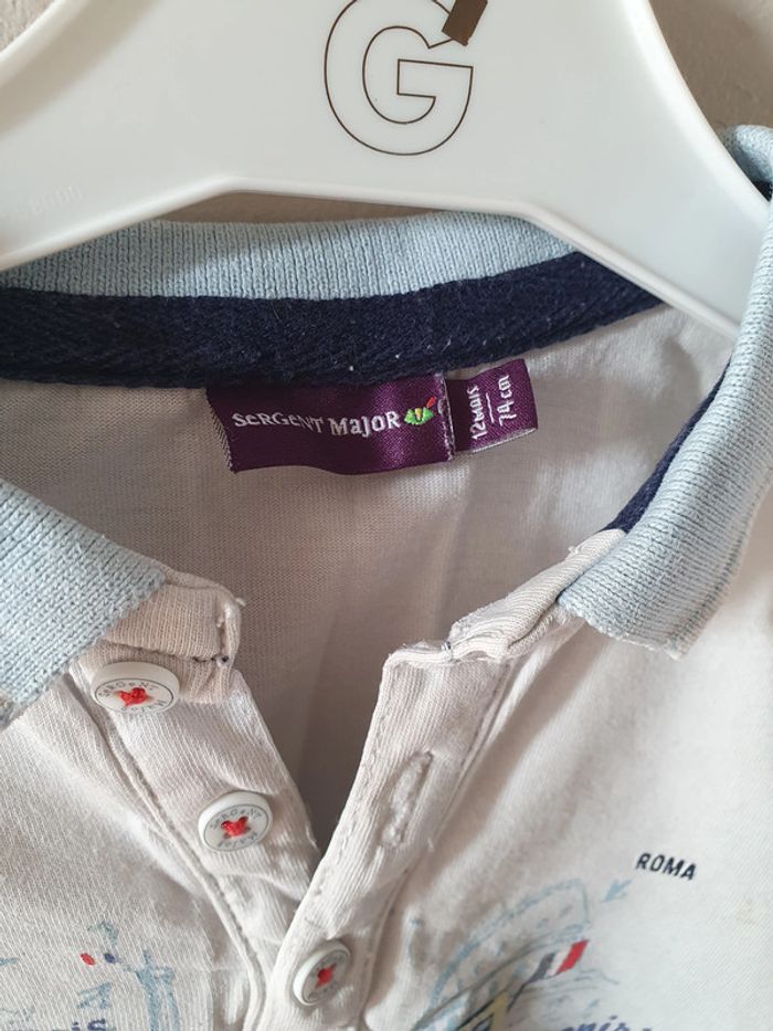 Polo 12 mois sergent major manches longues - photo numéro 2