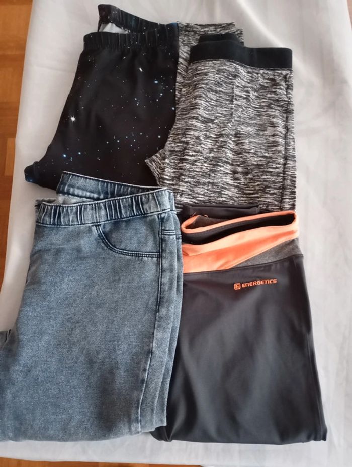 Lot 3 leggings sport 1 jean 36