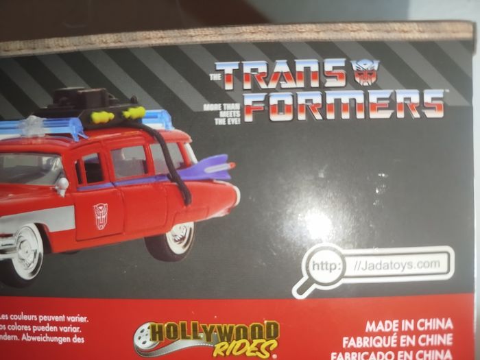 Jada Toy  Ghostbuster SOS Fantômes Cadillac Ecto-1Livrée Optimus Prime Transformers 1/32 - photo numéro 10