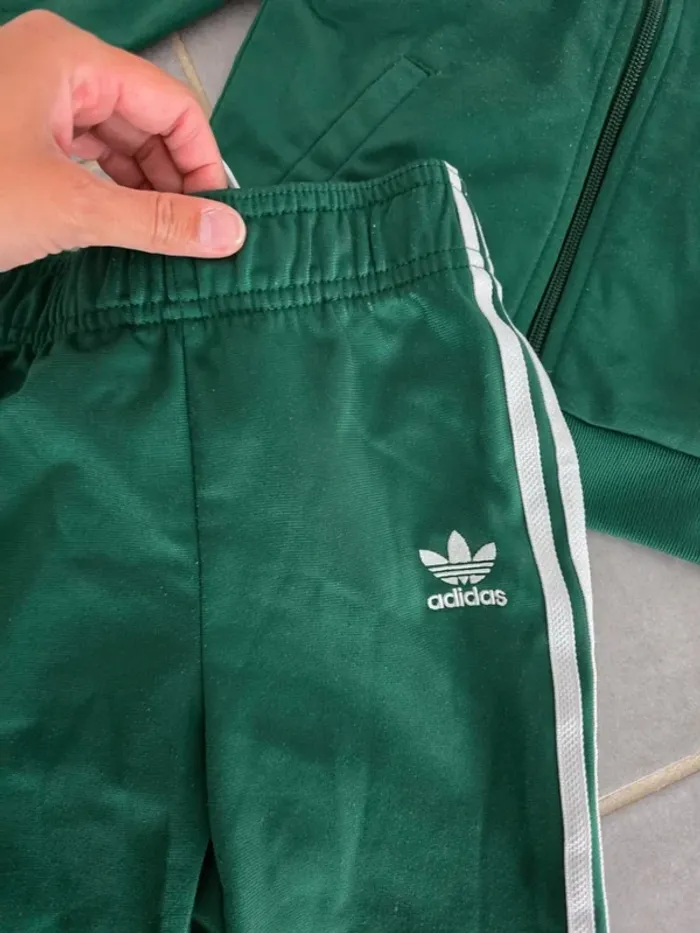 Ensemble jogging Adidas vert - photo numéro 2