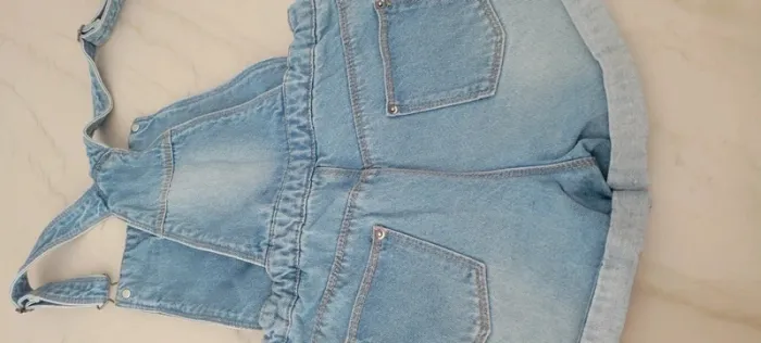 Salopette short en jean Kiabi - photo numéro 5