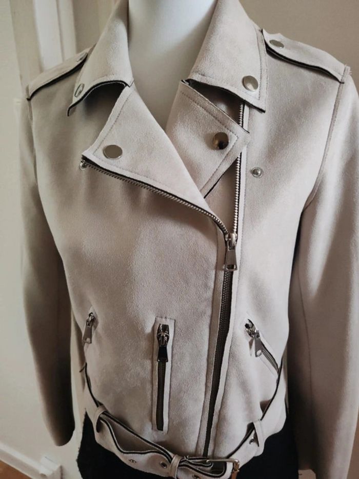 Veste en suédine Mango casual taille M - photo numéro 3