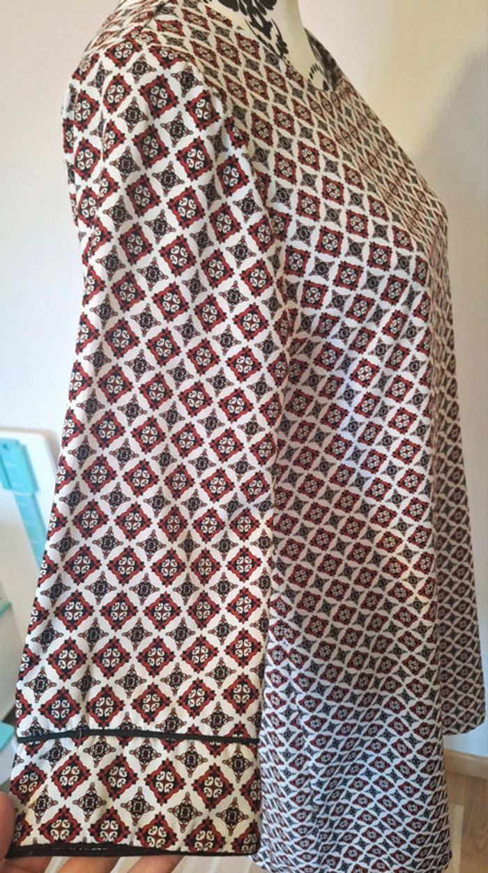 Sublime robe à motif taille M comme neuve - photo numéro 3