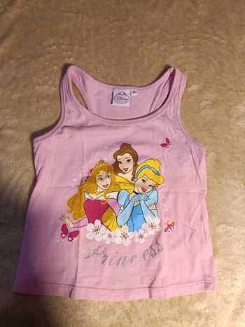 Débardeur princesses 3 ans