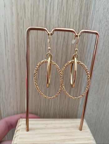 Boucles d'oreilles dorées