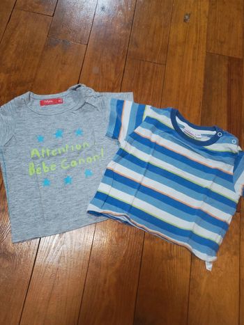 Lot tee-shirt 12 mois