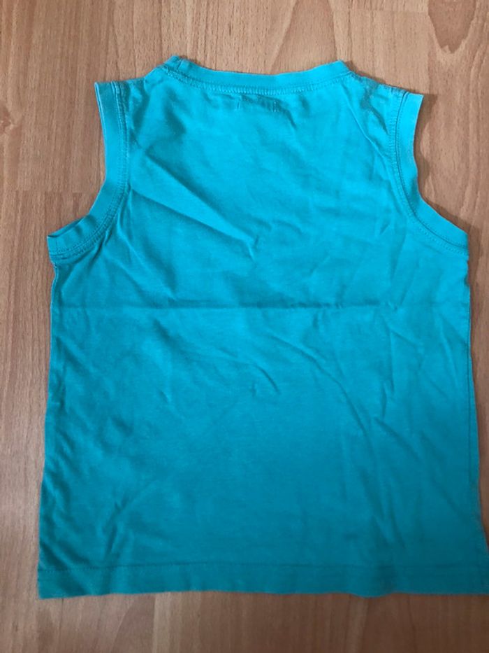 Joli débardeur bleu turquoise Tape à l’œil T. 4 ans/102 cm garçon TBE - photo numéro 2