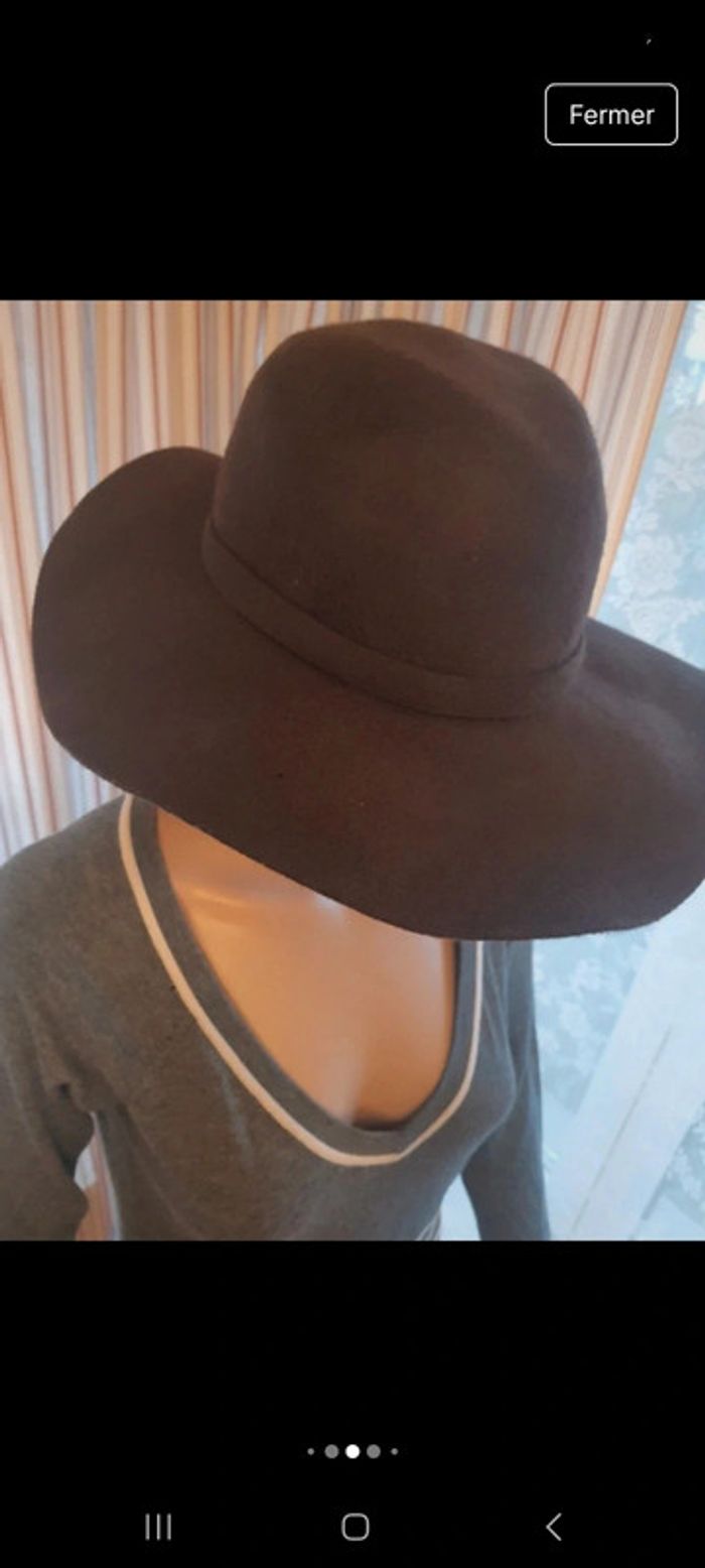 Chapeaux H&M Coachella laine marron 56cm - photo numéro 7