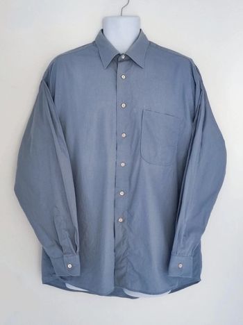Chemise bleu gris Vintage / Hugo Boss - 42/XL
