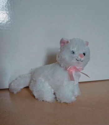 Peluche Petit chat blanc