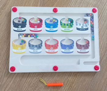 Jau de chiffres et couleur aimantés 