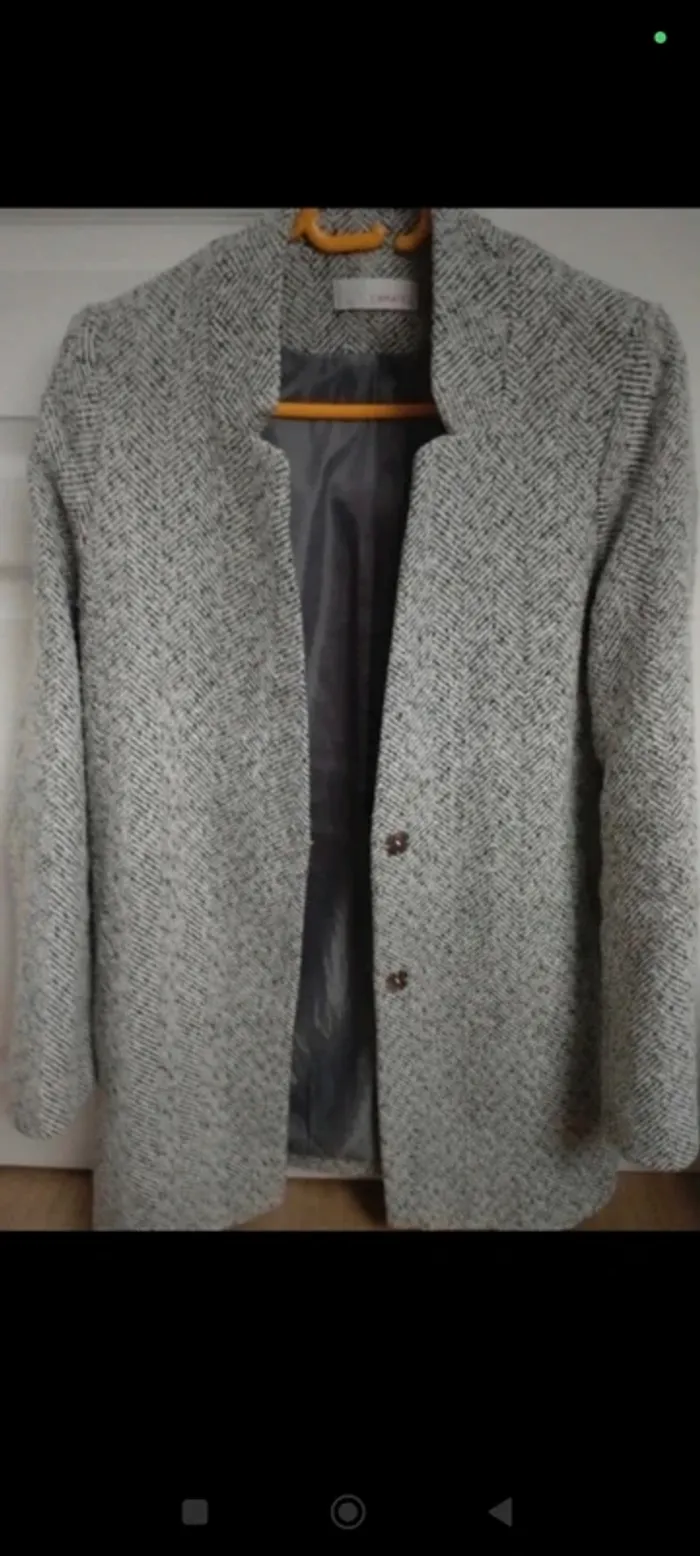 Veste longue camaïeu 36