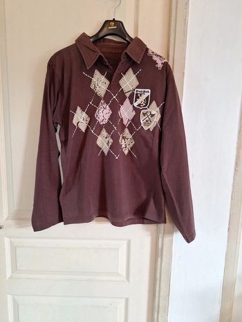 Polo garçon manches longues