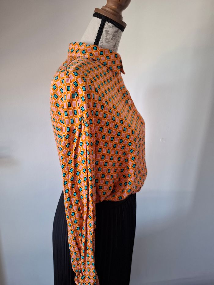 Chemise, chemisier orange Zara - photo numéro 5