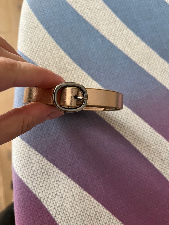 Ceinture fine rosé camaïeu - photo numéro 6
