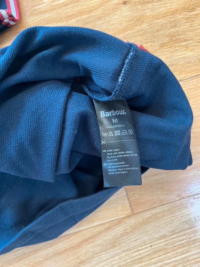 👕 Polo homme taille M Barbour Land Rover bleu coton – Bon état 👕 - photo numéro 5