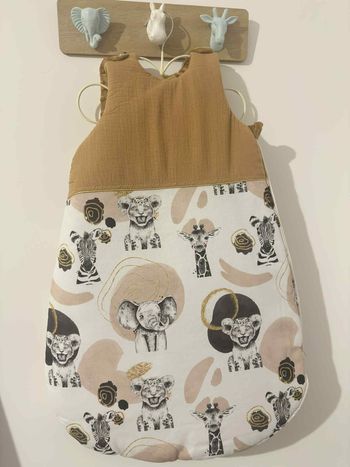 Gigoteuse hiver savane caramel naissance/6 mois