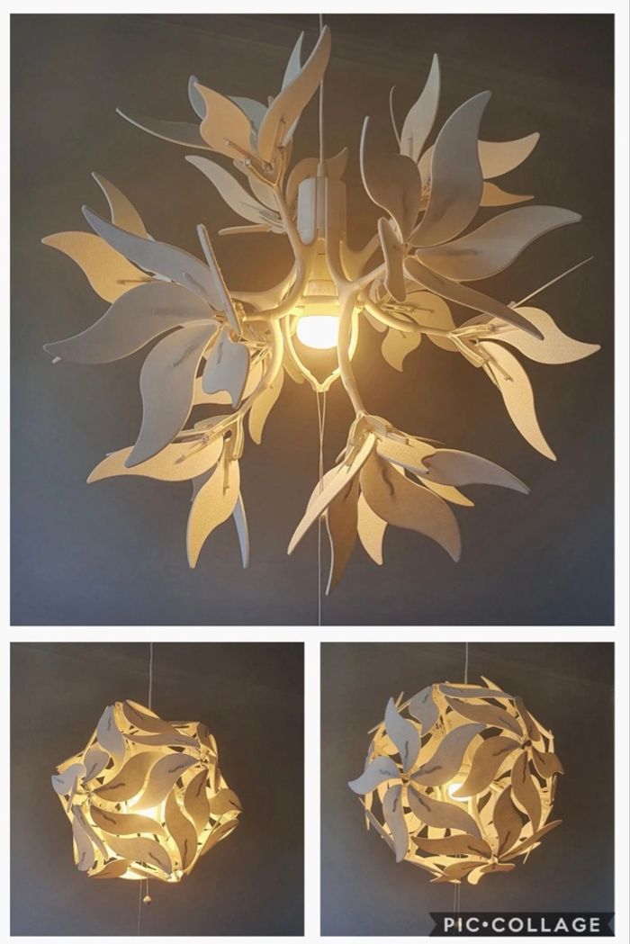 Lustre suspension fleur - photo numéro 5