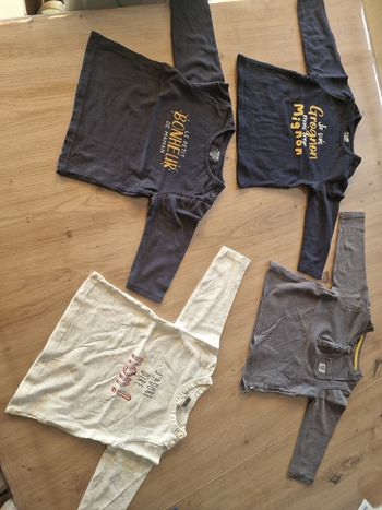Lot de 4 t-shirts 12 mois
