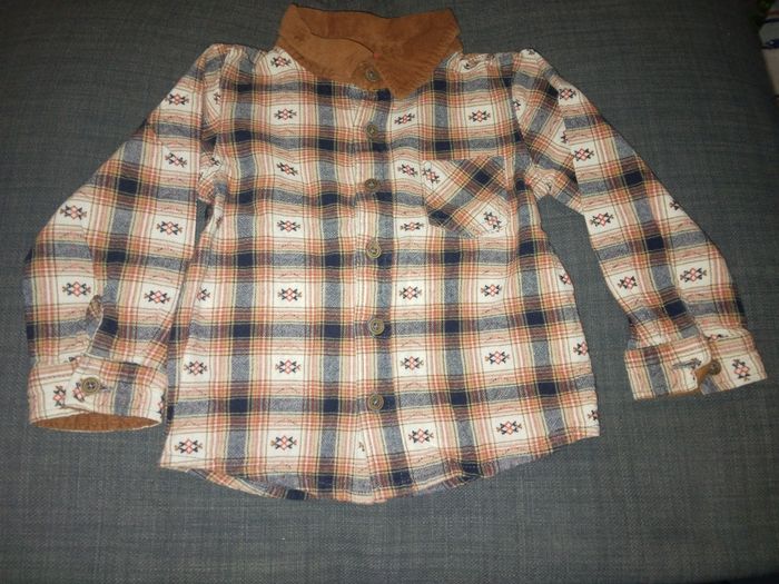 Chemise longues manches 23mois=>86cm "tape a l'oeil"