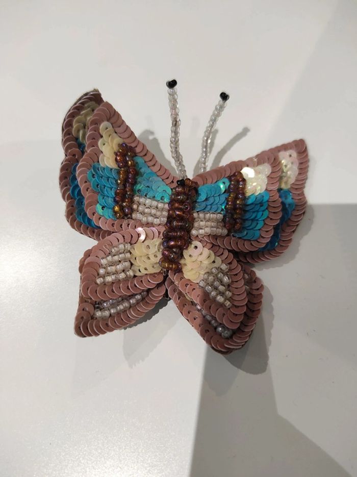 broche papillon perle tbe - photo numéro 2