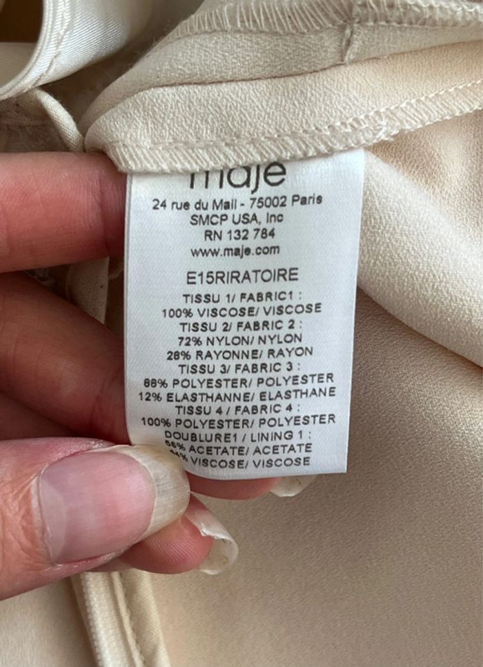 Robe rose pâle élégante Maje - photo numéro 8