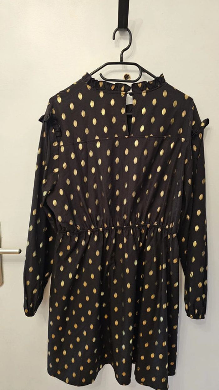 Robe noir à paillettes dorées shein 1XL - photo numéro 4