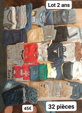 Lot garçon 2 ans 32 pièces