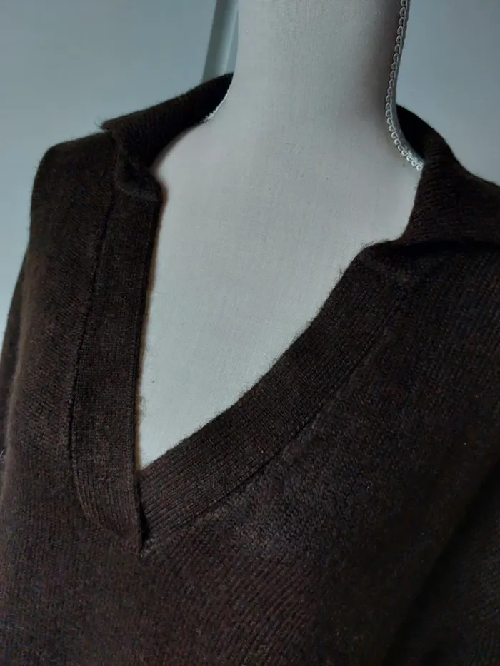 Longue robe pull en maille - photo numéro 2