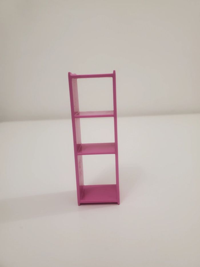 Playmobil Meuble chambre enfant,  Une étagère, bibliothèque rose très bon état - photo numéro 3