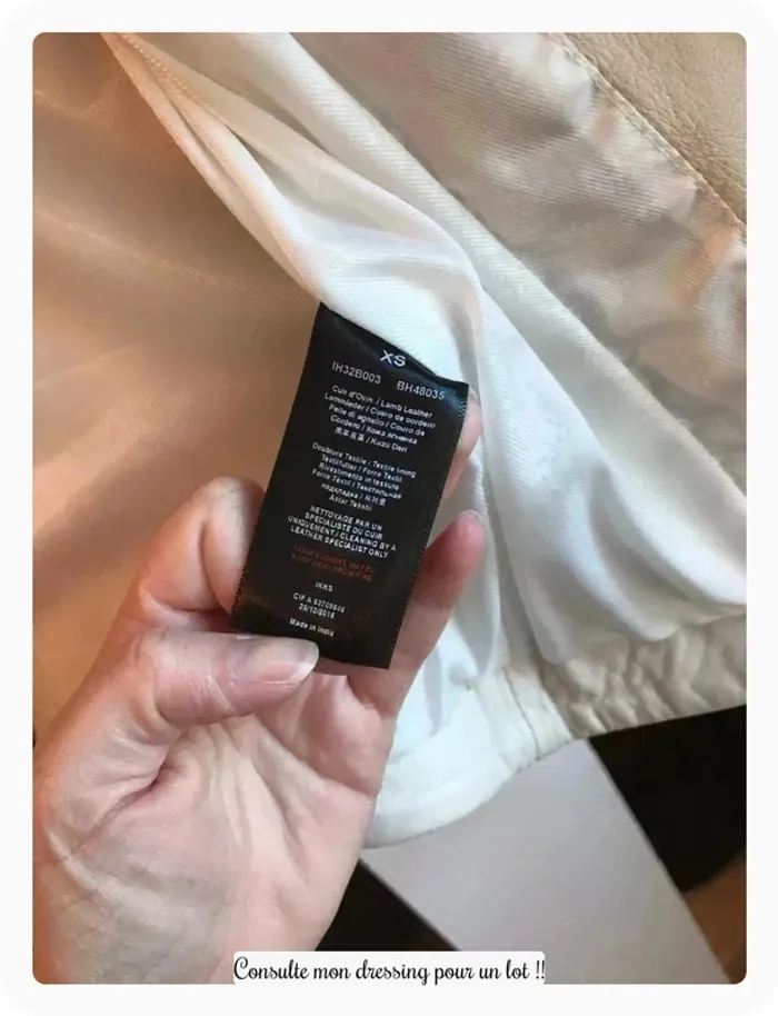 Veste cuir ikks avec étiquette - photo numéro 7