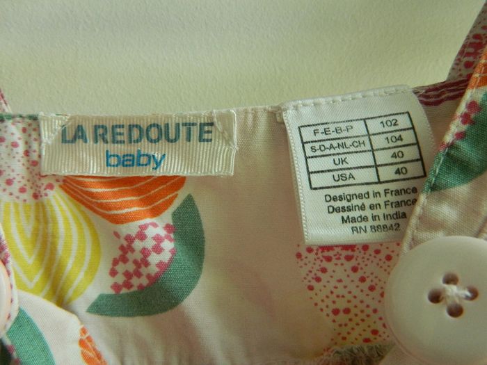 Robe d'été + bandeau assorti T 4 ans "La Redoute" - photo numéro 5