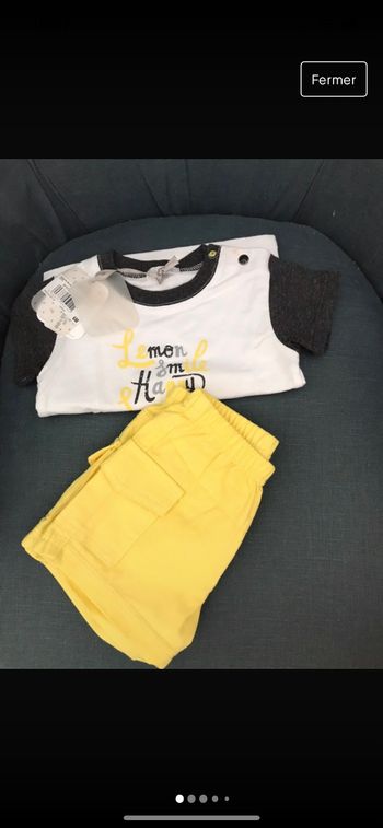 Ensemble short / tee shirt absorba