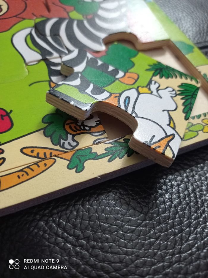 Puzzle en bois animaux, 21 pièces - photo numéro 2