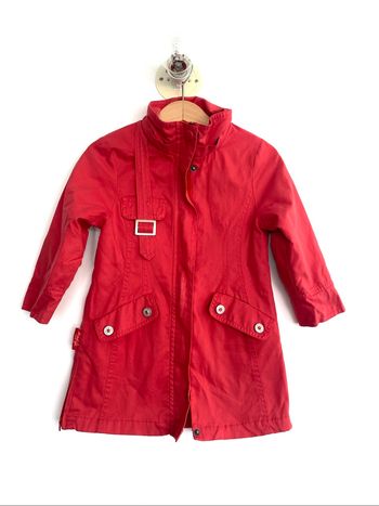 Trench fille rouge « Il était une fée « 24 mois