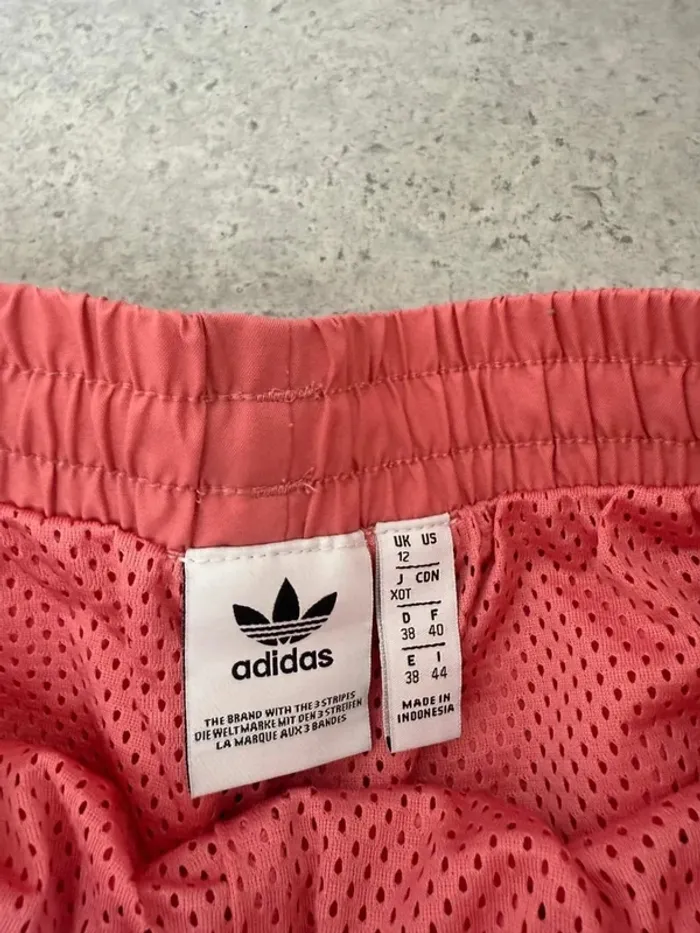 Rare - Pantalon de traning Adidas femme rose et jaune taille 38, médium comme neuf - photo numéro 5