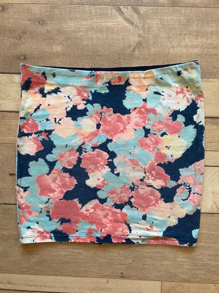 Mini jupe motif fleuri